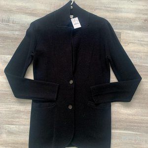 NWT J Crew Mercantile Black Sweater Blazer Size XS